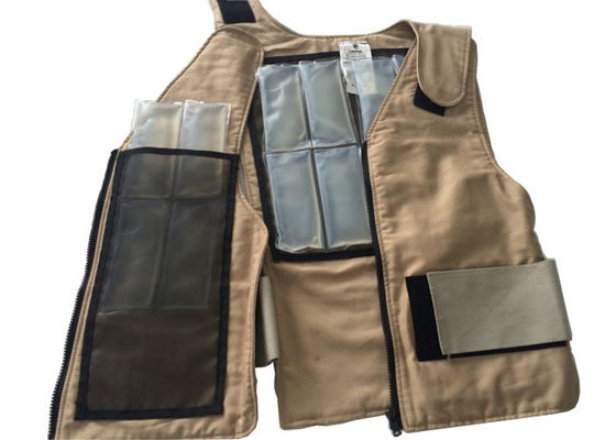 Breathable abkühlende Unisexweste Baumwollgewebe PCMs